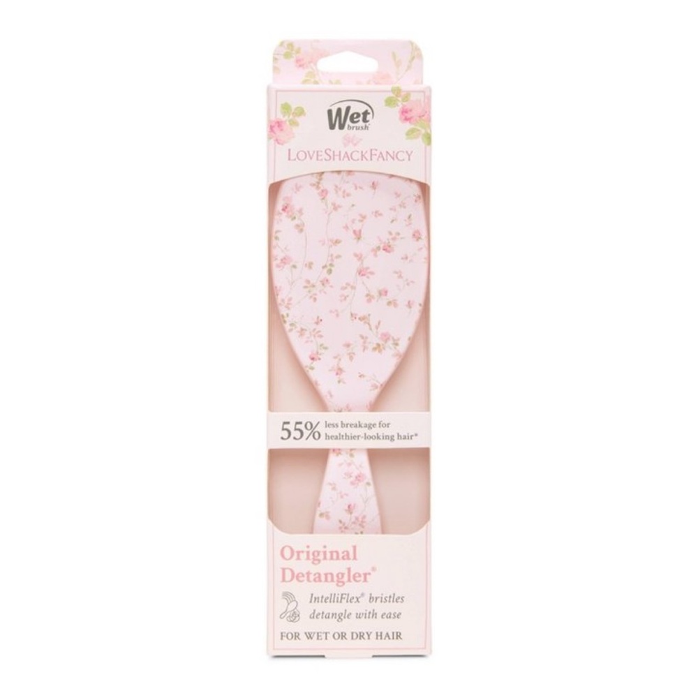 Goody x LoveShackFancy Original Detangler Brush in English ivy pink